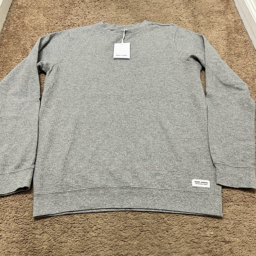 Banks Journal Preston Transeansonal Fleece Men’s Size XS Heather Grey
